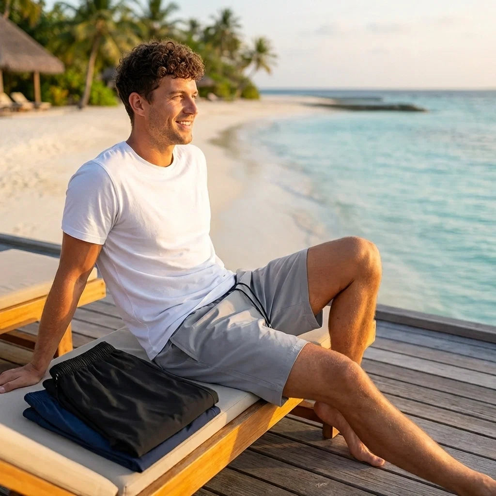 Combo of 3 Men's Stretchable Cotton Shorts