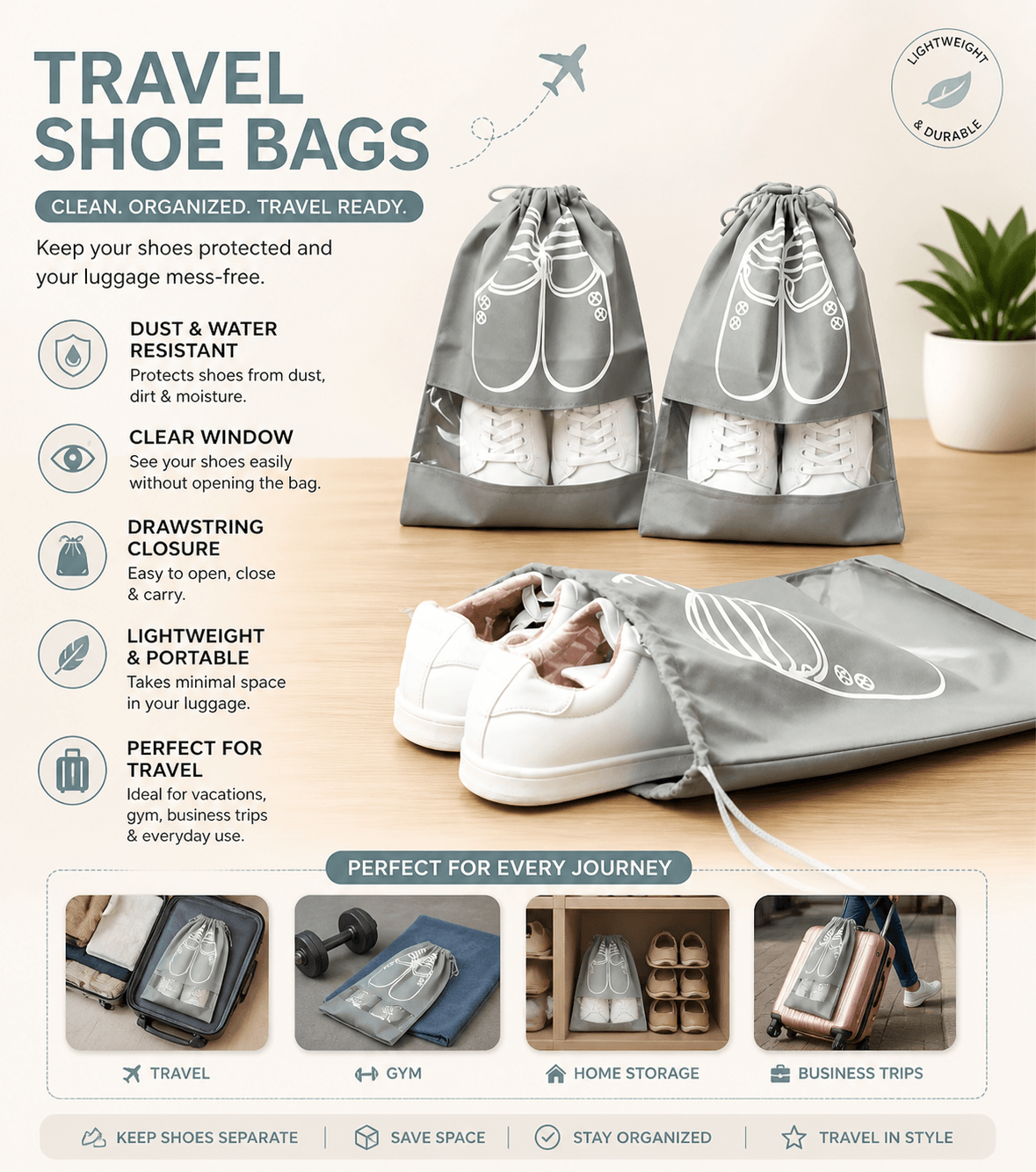 Travel Shoe Bags