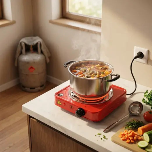 Flameless Electric Cooking Stove – The Smart Alternative to Gas Cylinders