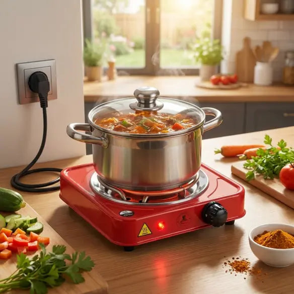Flameless Electric Cooking Stove – The Smart Alternative to Gas Cylinders