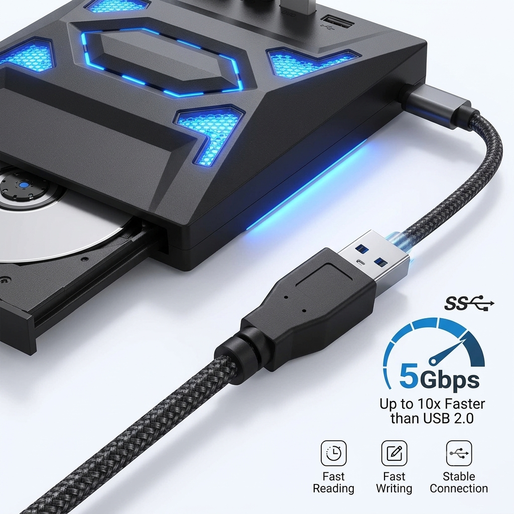 🔥MultiDrive 7-in-1 USB DVD & Blu-ray Drive (Buy 1 Get 1 Free)