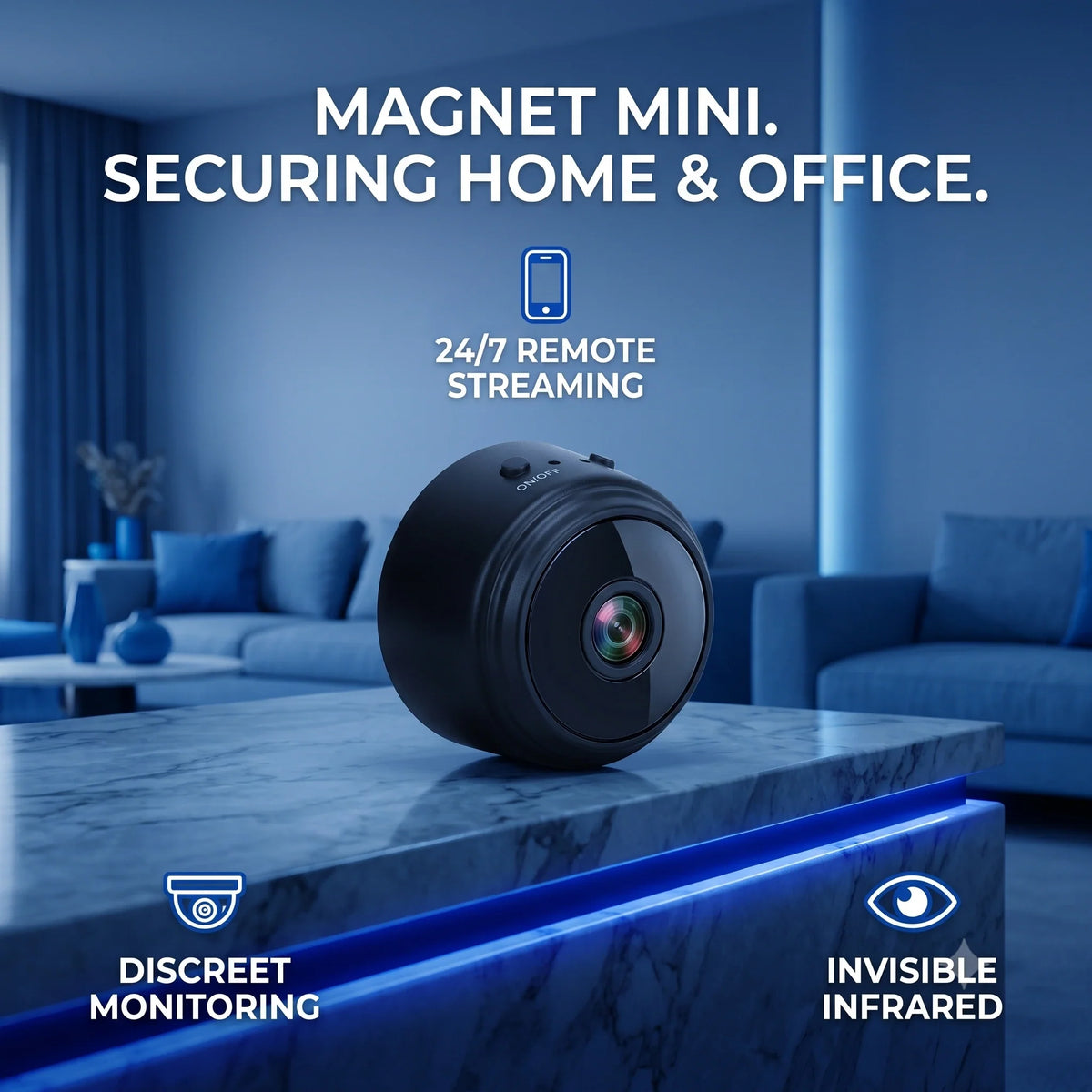 Mini Wireless WiFi ,Cameras with Indoor Video Recorder
